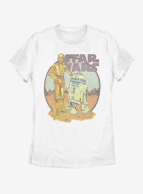 Star Wars R2D2 C3PO Womens T-Shirt