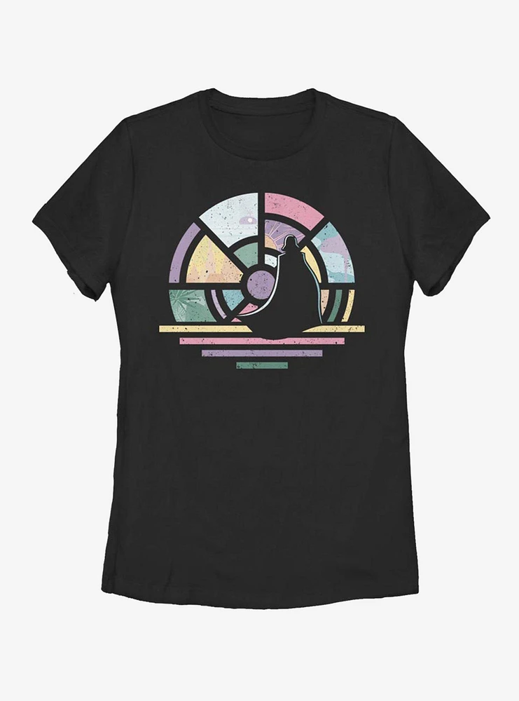 Star Wars Stain Glass Window Womens T-Shirt