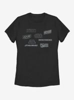 Star Wars Logos Womens T-Shirt