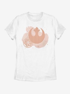 Star Wars Minimal Brush Logos Womens T-Shirt