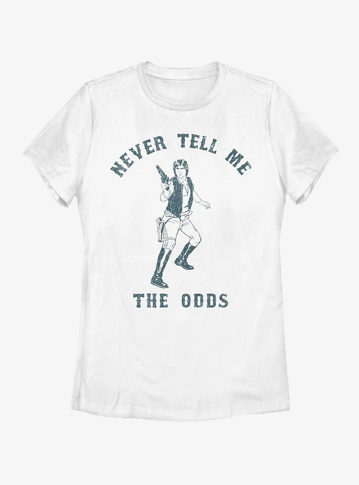 Star Wars Never Tell Me Womens T-Shirt