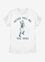 Star Wars Never Tell Me Womens T-Shirt