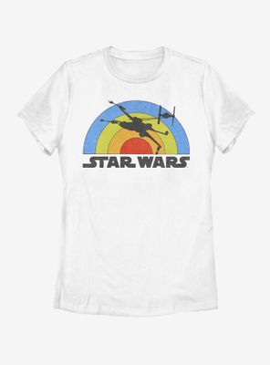 Star Wars Classic Rainbow Womens T-Shirt