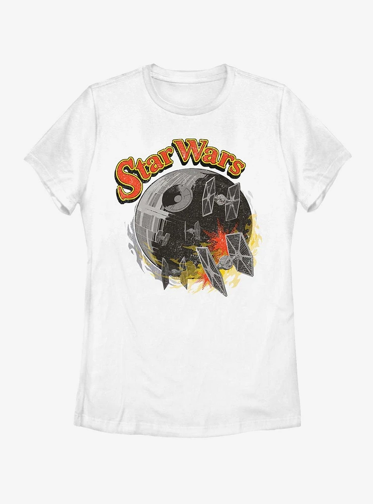 Star Wars Retro Death Womens T-Shirt