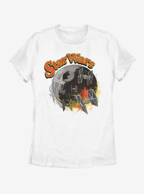 Star Wars Retro Death Womens T-Shirt