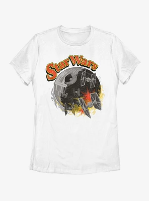 Star Wars Retro Death Womens T-Shirt