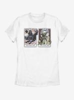 Star Wars Vader Yoda Tarot Womens T-Shirt