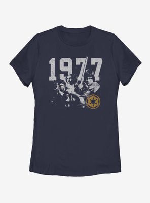 Star Wars Vintage Rebel Group Womens T-Shirt