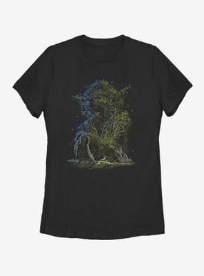 Star Wars Yoda Branches Womens T-Shirt