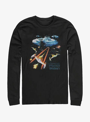 Star Wars Episode I The Phantom Menace Epic Scene Long-Sleeve T-Shirt
