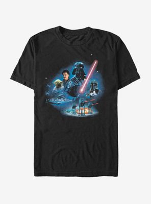 Star Wars Episode V The Empire Strikes Back Characters T-Shirt