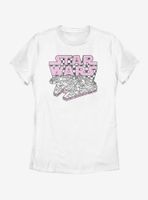 Star Wars Falcon Checker Script Womens T-Shirt