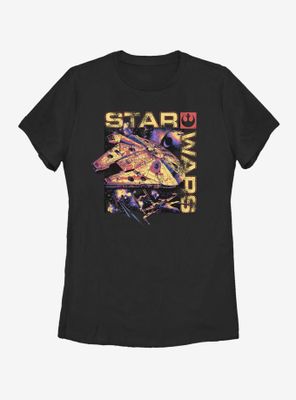Star Wars Color Falcon Womens T-Shirt