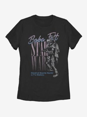 Star Wars Vintage Boba Fett Womens T-Shirt