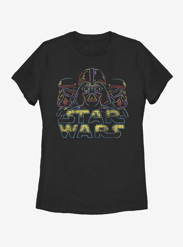 Star Wars Neon Chalk Womens T-Shirt