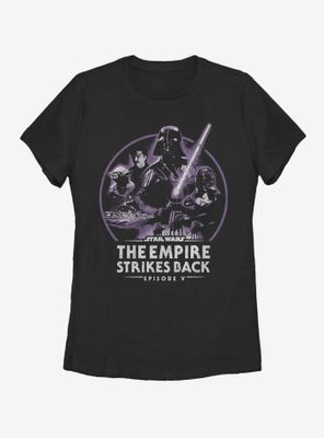 Star Wars Episode V The Empire Strikes Back Sepia Logo Womens T-Shirt