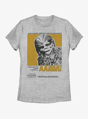 Star Wars Wookiee Poster Womens T-Shirt