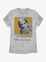 Star Wars Wookiee Poster Womens T-Shirt