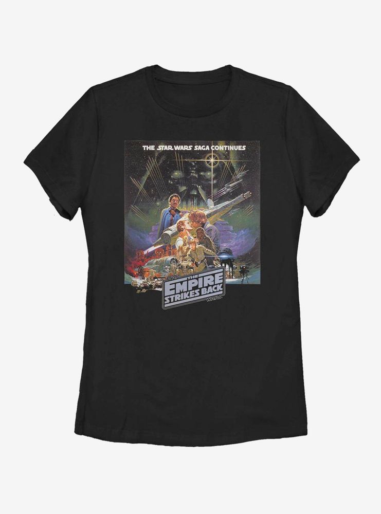 Star Wars Episode V The Empire Strikes Back Saga Continues Womens T-Shirt