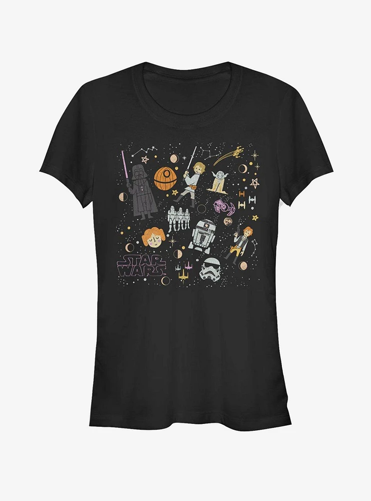 Star Wars Collage Girls T-Shirt