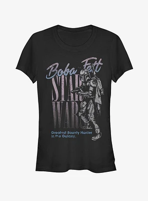 Star Wars Damaged Vintage Boba Girls T-Shirt