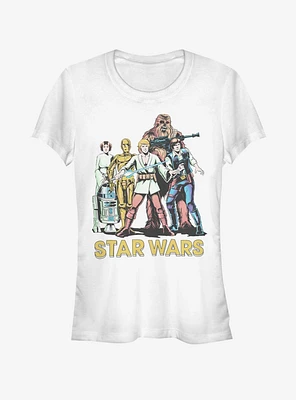 Star Wars Group Shot Two Girls T-Shirt