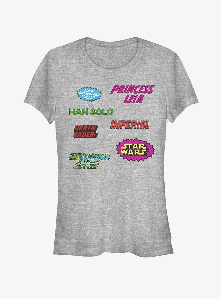 Star Wars Vintage Logos Girls T-Shirt