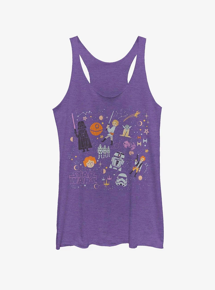 Star Wars Collage Girls Tank