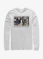 Star Wars Vader Yoda Tarot Long-Sleeve T-Shirt