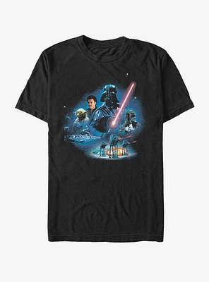 Star Wars Empire Strikes Back Characters T-Shirt