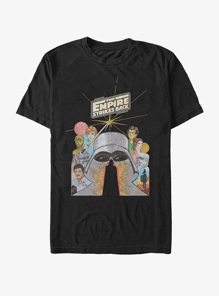 Star Wars Illustrated Strikes Back T-Shirt