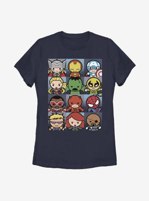 Marvel Avengers Kawaii Boxes Womens T-Shirt