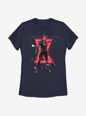 Marvel Black Widow Glitch Womens T-Shirt