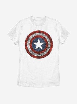 Marvel Captain America Comic Book Shield Womens T-Shirt