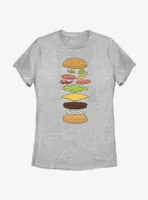 Bob's Burgers Burger Diagram Womens T-Shirt