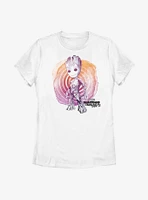Marvel Guardians Of The Galaxy Groot Watercolor Womens T-Shirt