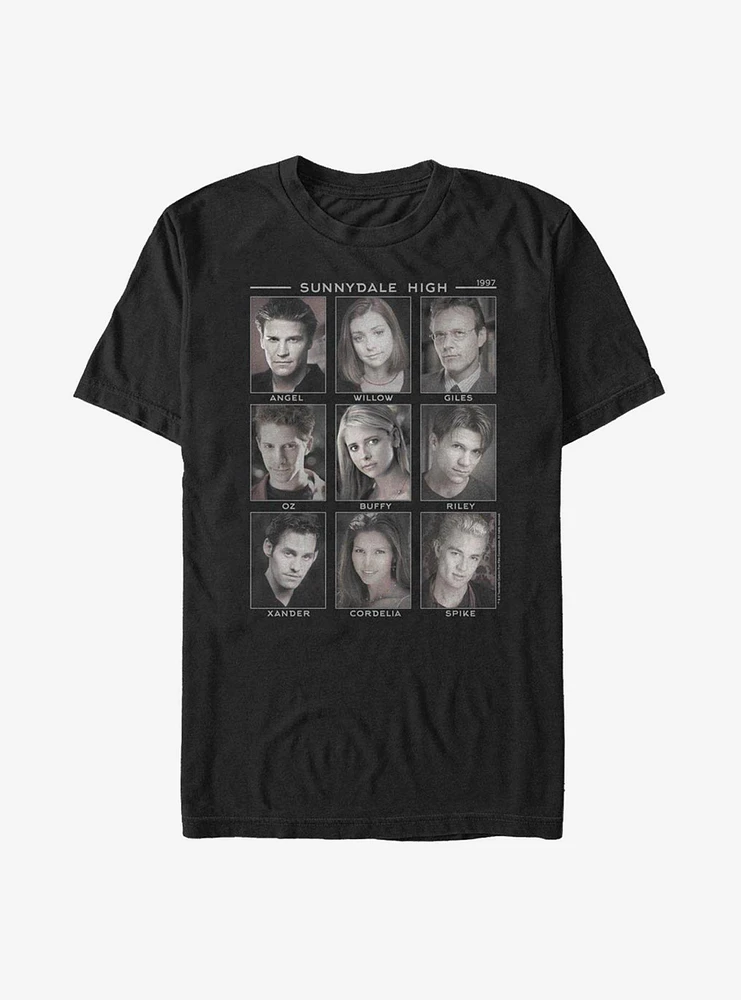 Buffy The Vampire Slayer Faces Of T-Shirt