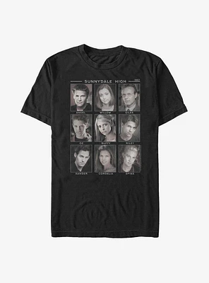 Buffy The Vampire Slayer Faces Of T-Shirt