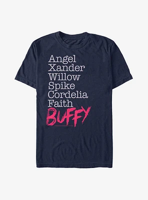 Buffy The Vampire Slayer Namestack T-Shirt