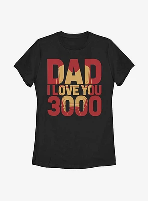 Marvel Iron Man Dad 3000 Womens T-Shirt
