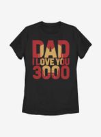 Marvel Iron Man Dad 3000 Womens T-Shirt