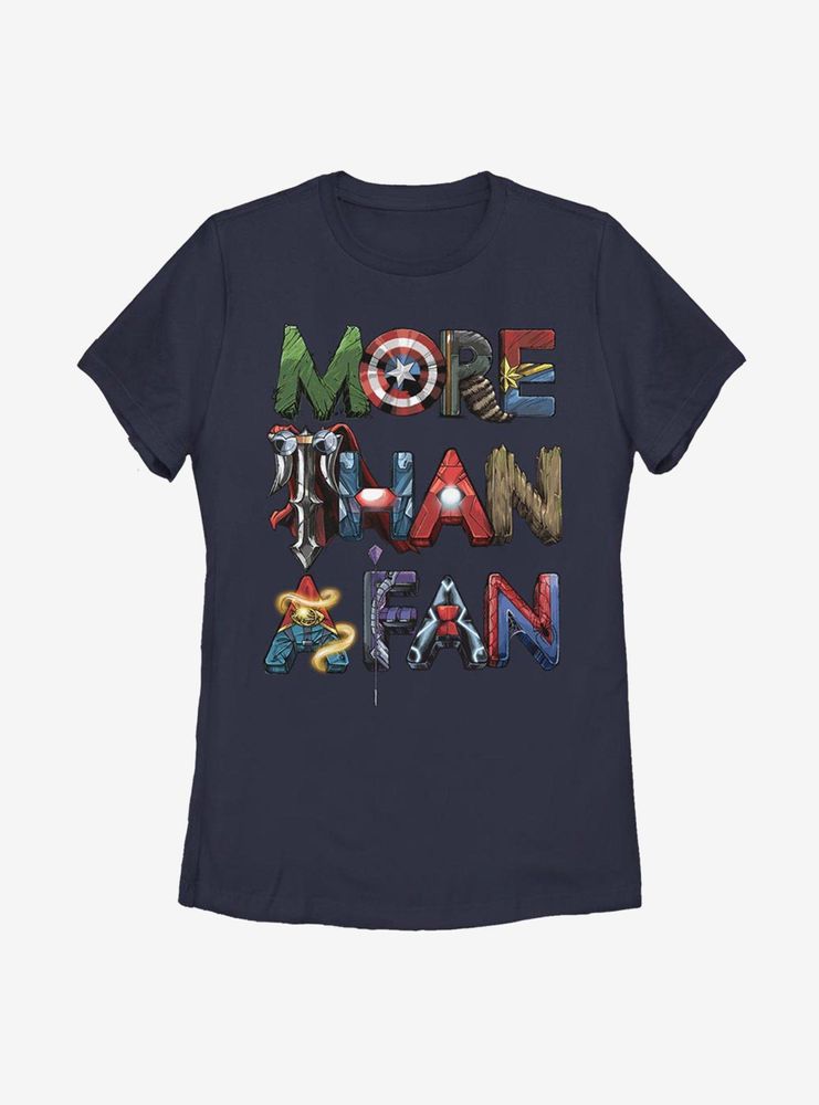 Marvel Fan Letters Womens T-Shirt