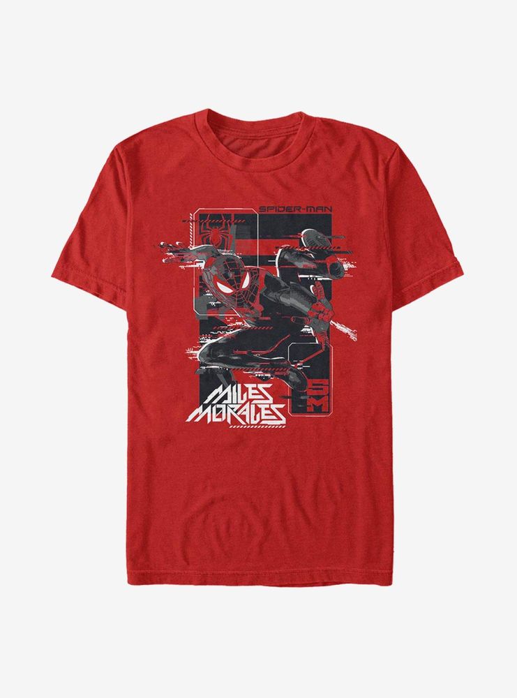 Marvel Spider-Man Miles Morales Slinging Web T-Shirt