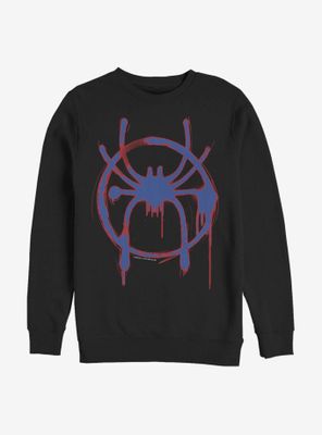 Marvel Spider-Man: Into The Spiderverse Miles Morales Red and Blue Sweatshirt