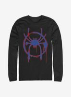 Marvel Spider-Man: Into The Spiderverse Miles Morales Red and Blue Long-Sleeve T-Shirt