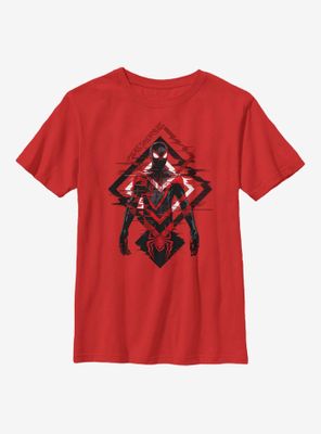 Marvel Spider-Man Miles Morales Triangle Waves Youth T-Shirt