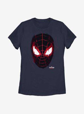Marvel Spider-Man Miles Morales Glitch Mask Womens T-Shirt