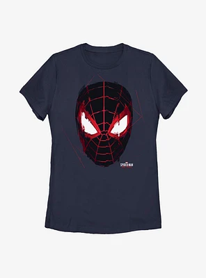 Marvel Spider-Man Miles Morales Glitch Mask Womens T-Shirt
