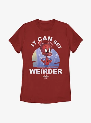Marvel Spider-Man: Into The Spiderverse It Can Get Weirder Womens T-Shirt