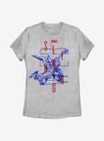 Marvel Spider-Man: Into The Spiderverse Miles Morales Slinging Womens T-Shirt